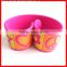 cheap pink color wide slap bracelet