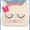 sleeping cat girls fancy knitted scarf /fashion hand knitting scarf /handmade knitted scarf