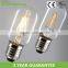 1.2w cob 120lm e14 t22 led filament bulb hot selling cob led filament tube bulb t45