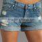 2015 scraped hand brush whiskered ripped cuffed jeans shorts JXH6603