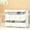 Plastic folding shoe storage box