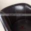 Black leather Chesterfield armchair / leather / fabric YZA500