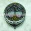 Antique cosmetic pocket mirror/bronze pocket mirror with diamond