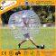 customized red n clear 1.7m diameter bubble soccer ball TB015