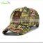 wholesale/high quality printed cotton twill 6 panel customs logo camouflage fabrics material for baseball cap with applique