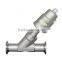 2 Way Full Stainless Steel Angle Seat Valve with Pneumatic Actuator