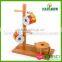 Classical Bamboo Wood mug tree with coaster set