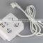 New High Quality EU Plug 3 Outlet Power 250V 10A Extension Cable Wall Socket Mains Lead Plug Strip Adapter Hot Sale