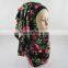 hot selling flower printed hijab fashion abaya hijab