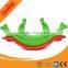 Double seats plastic rocking horse for kids indoor outdoor playground