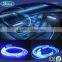 Color fiber optic light kit for car decoration with soft side emitting fiber and illustrator