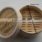 diameter 18cm 2 layer 1 cover bamboo steamer basket hot sale