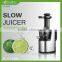 2016 the latest AC motor 43RPM stainless steel housing slow juicer