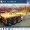 Heavy duty Tri axle dump semi trailer, tipping / tipper truck trailer for container sand transport