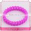 Best quality braided silicone chain bracelets, hot sale name rubber band bracelet