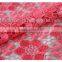 2016 Latest Design Red Girls Net Lace With Paillette Embroidery Lace Fabric