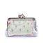 2015 new printed canvas mini metal frame coin purse