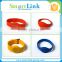 Personalized wristbands adjustable braided silicone bracelets with F08/S50 rfid chip for park/swimming pool/club