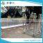 aluminum folding crowd control event mesh fence barrier trolley