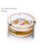 Manufactory Supply Glass Ashtray With Print Logo Round Ashtray