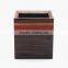 High Quality Square Wood Brush Pot, Stationery Storage Pen Holder