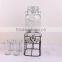 hot glass juice jar with metal stand