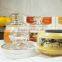 750ml 500ml 350ml customed glass candle jar with mushroom lid