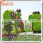 Factory design 3 meter metal structure Peacock artificial topiary animal artificial grass animal