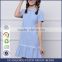 Children's College skirt 2017 summer school girls navy style short sleeved custom dress