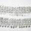Broad PAYAL Anklets with bells pair Silver tone