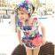 2015 Cute sexy girl bikini swimwer one piece all over print