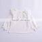 S33613W Baby girls latest fashion blouse chiffon falbala neck design blouse