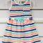 Whole sale or OEM all over print cotton material girl dress for children and baby