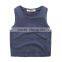 Wholesale summer sleeveless cotton boys casual children tops