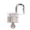 Transparent High quality Beautiful Design Modern style Visible Cutaway Practice Padlock Lock Training Skill
