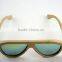handmade custom high quality natural wood sunglasses eco-friendly colorful bamboo polarized sunglasses lz2907c