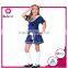 2016 new style girls costumes children sailor blue dresses for sale