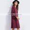 Womens Dresses New Arrival European Style Autumn Winter Dress Tiered Ruffle Sleeve Tunic Tee Dress