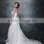 Mermaid Straight Neck With Beaded And Ribbon Sash Wedding Dress AS28602