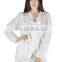 Spring/Autumn fashion women White Shirts with DTM lace
