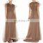 Latest formal gown design tulle and silk evening gown dress made in china