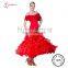 Spain Dance Costumes Red Ruffles AB055