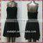 Woman's hot design black night dress