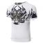 2016 New Men's O neck basic shirt with 3D tiger head printing