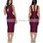 below knee longuette mermaid fashion women clothes hot girl sexy club dress