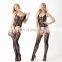 The new sexy open files lingerie Roses fishnet stockings hanging neck even