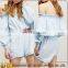 Sticthing Finish One Piece Long Sleeves Jumpsuits Sexy Ladies Jumpsuit 2014 Sexy Womens Off-shoulder Playsuit
