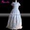 New Design Flower and Logo Embroideried First Communion Girls Dress