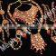 Wedding Wear CZ stone Jewellery-Bollywood Style Bridal Jewelry-Wholesale Designer Kundan Necklace set