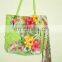Colorful Cotton Shoulder Beach Bags with scarfs